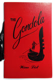 1983 Vintage WINE LIST Menu THE GONDOLA Restaurant GUILD WINERY San Francisco CA