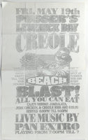 Vintage Flyer Ad PUSSER'S LEVERICK BAY Virgin Gorda BEACH BLAST Pan Extro Music