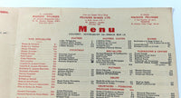 1958 MAISON PRUNIER Original Vintage Restaurant Menu Paris France Fishing Scene