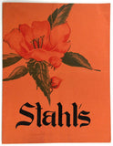 1963 Original Menu STAHL'S Restaurant ? New Berlinville Pennsylvania ?