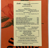 1963 Original Menu STAHL'S Restaurant ? New Berlinville Pennsylvania ?