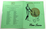 1960's Original ROOM SERVICE Menu DINKLER PLAZA HOTEL Restaurant Atlanta Georgia