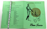 1960's Original ROOM SERVICE Menu DINKLER PLAZA HOTEL Restaurant Atlanta Georgia