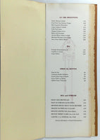 1970's LARGE Menu SAVARIN INN OF THE CLOCK Tower Restaurant New York City