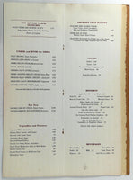 1970's LARGE Menu SAVARIN INN OF THE CLOCK Tower Restaurant New York City