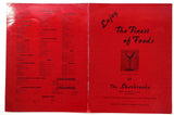 1960's Original Vintage Menu THE SHERBROOKE INN RESTAURANT Toledo Ohio