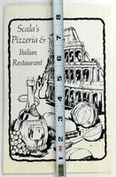 1970's Original Menu SCALA'S PIZZERIA Italian Restaurant Neptune NJ Highway 33