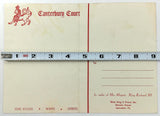 Vintage Original COMEDY Menu Mailer CANTERBURY COURT Restaurant Lancaster PA