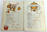 Large Original Vintage Menu SORRENTO Italian Restaurant