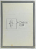 1980's LA COQUILLE CLUB Restaurant Manalapan Palm Beach Florida Original Menu