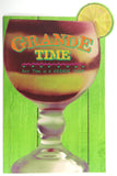 Large Original Vintage Drinks Cocktails Menu GRANDE TIME Restaurant Bar