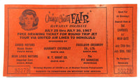 1967 ORANGE COUNTY OC FAIR Costa Mesa California Hawaiian Holidays Ticket