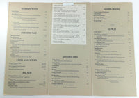 1980's CLYDE'S Restaurant Original Vintage Menu ? New York ?