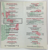1984 TED'S PLACE Restaurant Original Laminated Vintage Menu