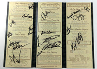 2006 Staff Signed Menu SAM SELTZER'S STEAKHOUSE Restaurant Chain Florida