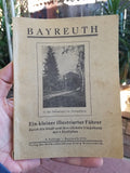 1931 BAYREUTH Germany Illustrated Guide Book & Map Photographs German Language