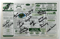 2005 Signed Menu SHADY OAK CAFE Restaurant Bartow Lakeland Florida