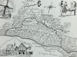 1960s SANTA YNEZ Solvang Lake Cachuma Oso Ranch Travelogue Slim Barnard Ford Map