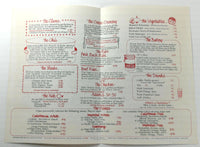 1980's Original Menu ADAM'S Restaurant Ventura Boulevard Encino California