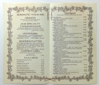 1970's Menu TOKAJ INN Hungarian Restaurant Menlo Park California