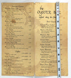 1980's Original Menu THE OYSTER BAR Restaurant Bow Washington Chucanut Drive