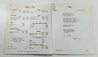 Vintage Original Menu HOTEL WESTPORT County Mayo Ireland