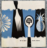 1960's NUT TREE Restaurant Menu Vacaville California Josiah Allison History