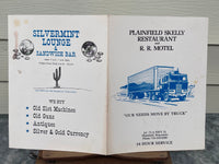 1970's Truck Stop Menu SKELLY RESTAURANT & R. R. Motel Plainfield Wisconsin
