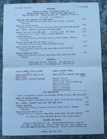 1956 THE STATE ROOM Restaurant Menu Michigan State University Kellogg Center