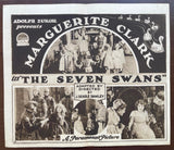 1917 MARGUERITE CLARK in THE SEVEN SWANS Rare Lost Silent Film Theatre Herald