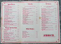 1980's DINER ON ST. CLAIR Restaurant Menu Dayton Ohio O'Mahoney Diner Car