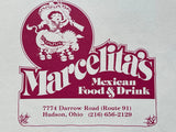 Vintage MARCELITA'S Mexican Large Restaurant Menu Hudson Ohio
