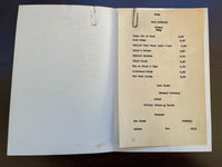 Rare 1950's ALDERWOOD COUNTRY CLUB Golf Course Restaurant Menu Portland Oregon