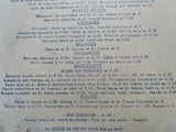 1961 GRILL DU CRILLON Hotel Restaurant Menu Paris France