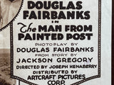 1917 DOUGLAS FAIRBANKS in THE MAN FROM PAINTED POST Rare Silent Film Herald