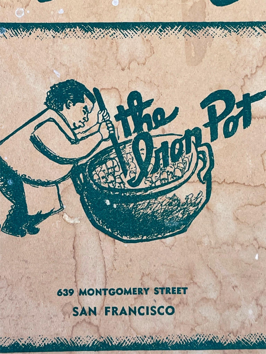 1953 Artists & Bohemians THE IRON POT Restaurant Menu San Francisco Ca