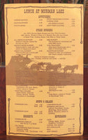 Vintage Menu MORMON LAKE Western Style Restaurant Breakfast & Lunch