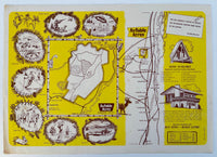 Rare 1960's Placemat AUSABLE ACRES Jay New York Wooded Lots For Sale Adirondacks