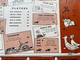 1950's CHARLIE HALL'S Restaurant Horse Race Track Menu Topeka Kansas