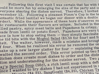 1968 Restaurant Review THE CAPRICE Taj Of India OSCAR'S BISTRO Tiburon Hayward Frisco