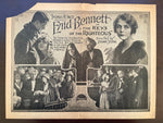1918 Enid Bennett KEYS OF THE RIGHTEOUS Rare Silent Film Movie Theatre Herald