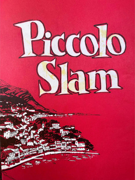 1970's PICCOLO SLAM Original Restaurant Dinner Menu Mystery Location