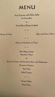 1940 Menu NETHERLAND PLAZA PAVILLON CAPRICE Larry Clinton Orchestra Cincinnati