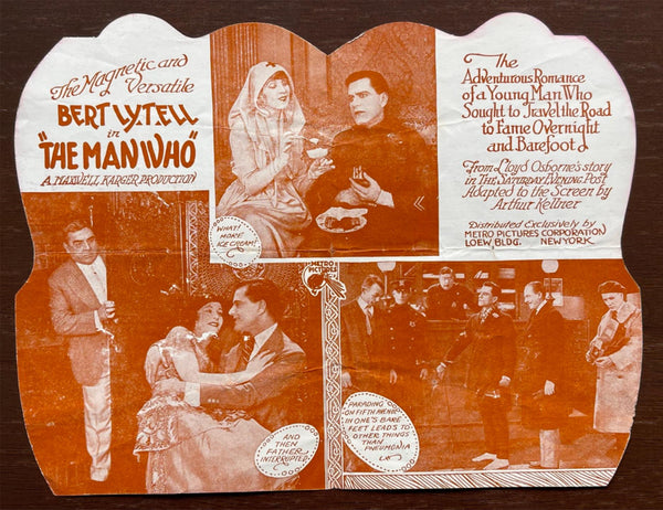 1921 Herald BERT LYTELL in THE MAN WHO Rare Silent Film Theatre De Luxe L. A.