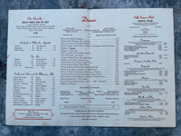 1959 The NEW VILLA VENICE Italian Restaurant Menu Northbrook Illinois