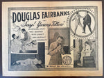 1918 DOUGLAS FAIRBANKS in SAY! YOUNG FELLOW Rare Silent Film Movie Herald