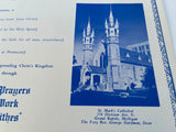 1960's Placemat THE DIOCES OF WESTERN MICHIGAN Protestant Episcopal Church & Map