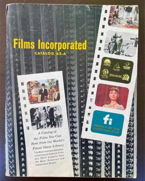 1961 FILMS INCORPORATED 16mm Rental Catalog Hollywood Features and Shorts