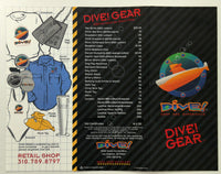1994 DIVE! GEAR Brochure Restaurant By Steven Spielberg Los Angeles California