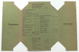 Vtg Breakfast Menu FISHERMAN'S COVE TROPICANA RESTAURANT Covelong Madras India